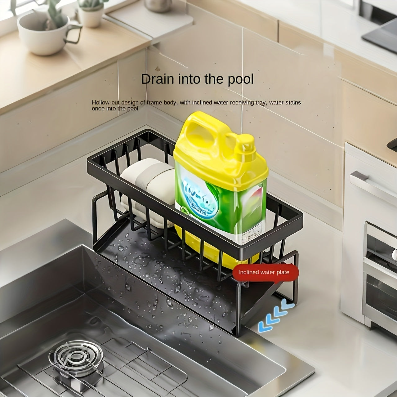 🧽 SinkPro™ No-Drill Kitchen Sink Organizer