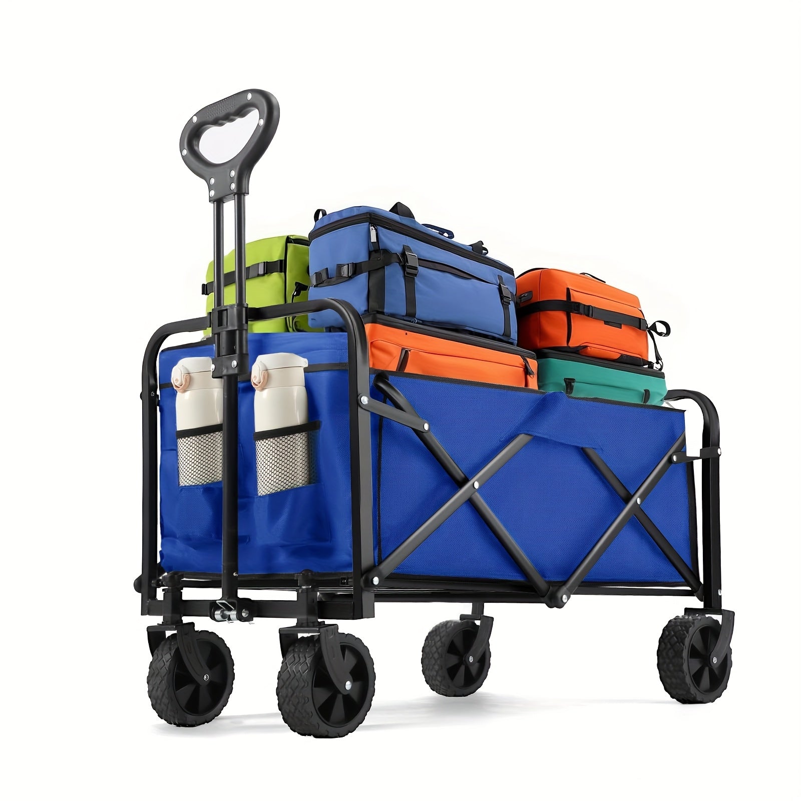 🛒 TitanHaul™ All-Terrain Folding Utility Cart