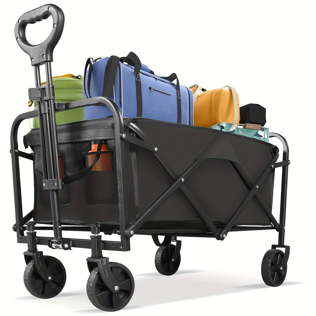 🛒 TitanHaul™ All-Terrain Folding Utility Cart