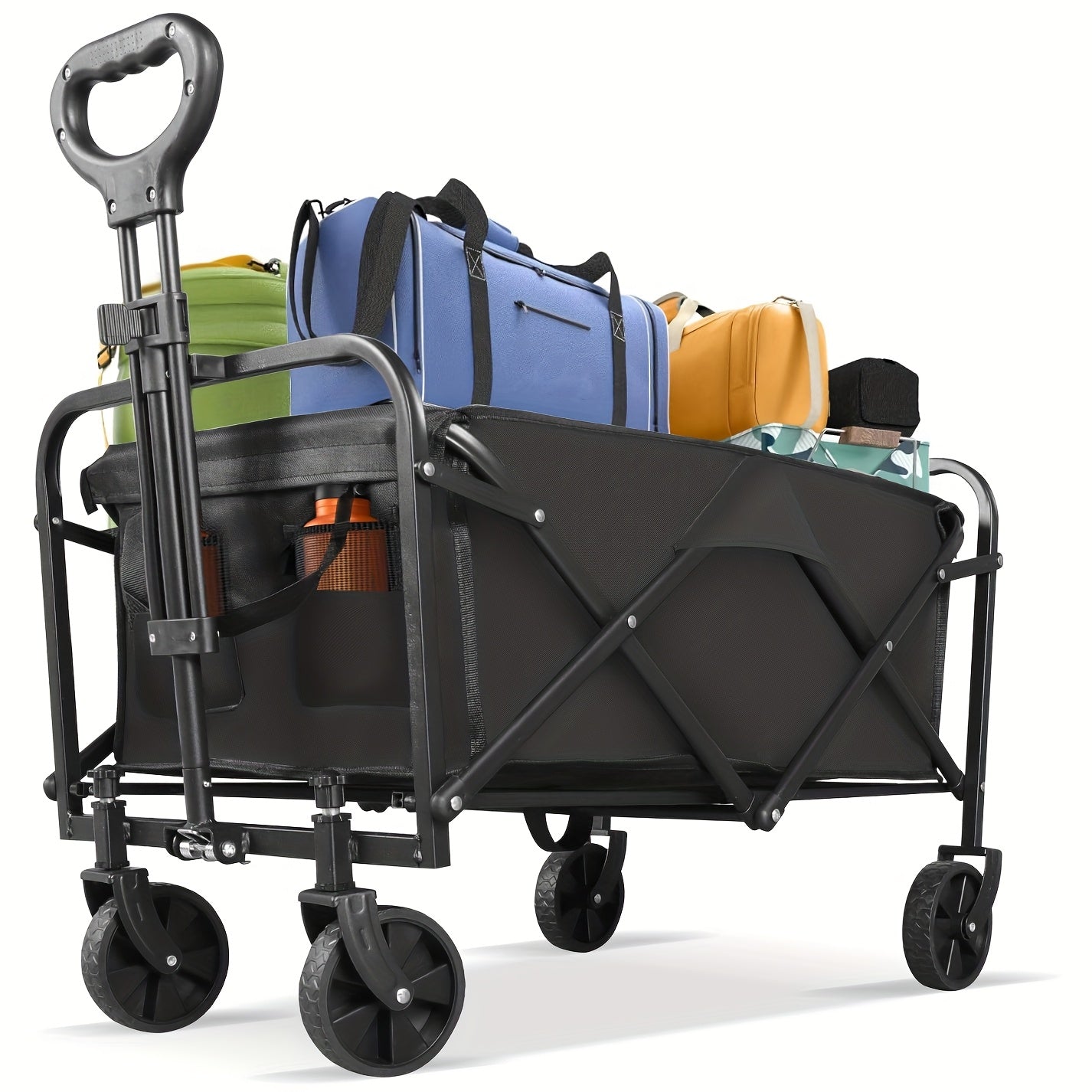 🛒 TitanHaul™ All-Terrain Folding Utility Cart