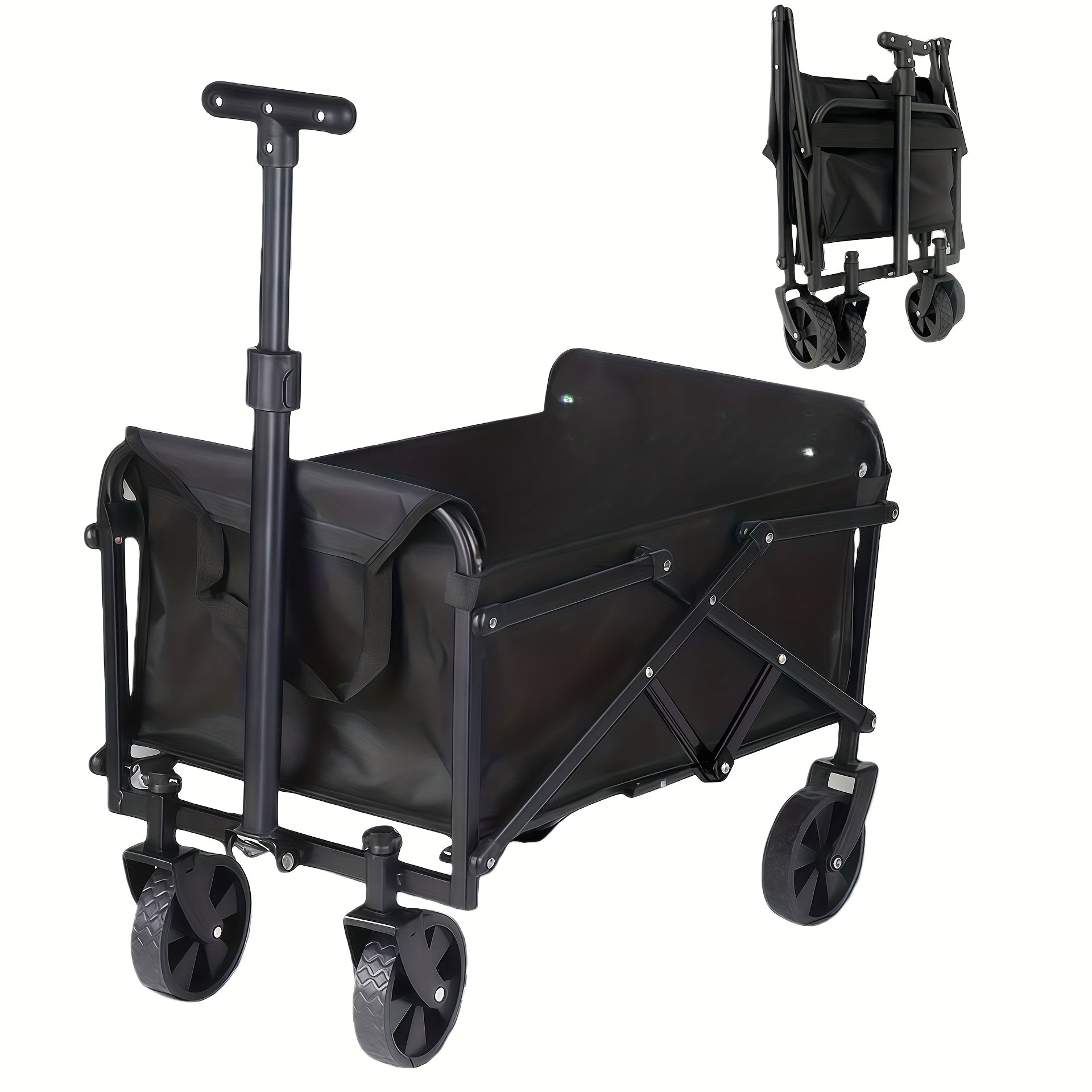 🛒 TitanHaul™ All-Terrain Folding Utility Cart