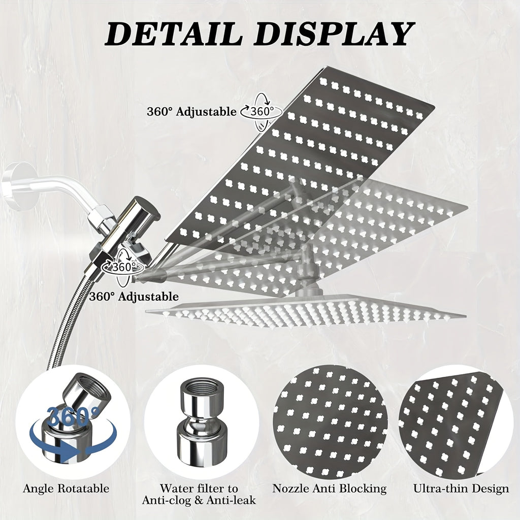 🚿 AquaLux™ Pro Shower Head Combo
