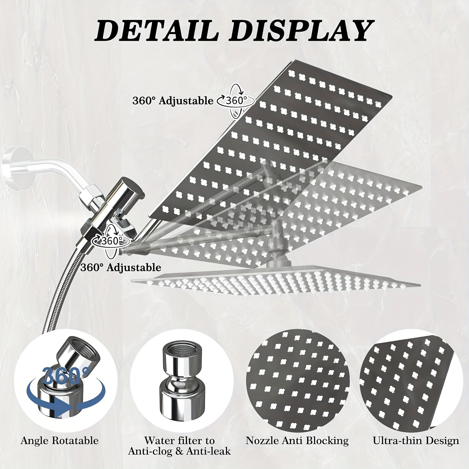 🚿 AquaLux™ Pro Shower Head Combo