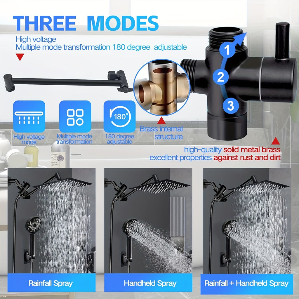 🚿 AquaLux™ Pro Shower Head Combo